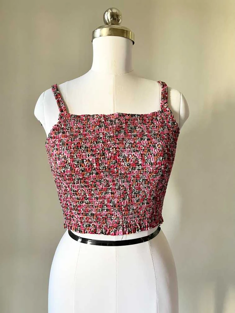 Pink smoked top 