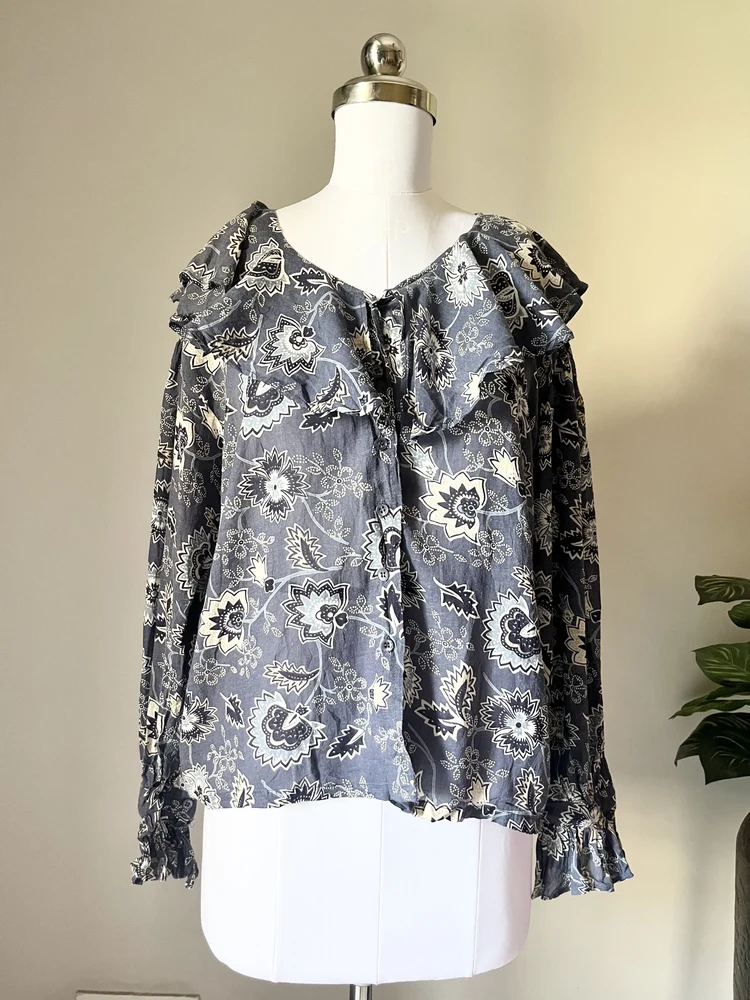 y2K Vintage print top