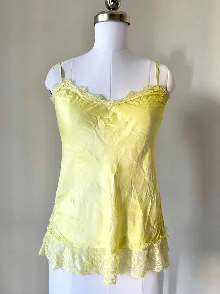 Neon lace cami top 