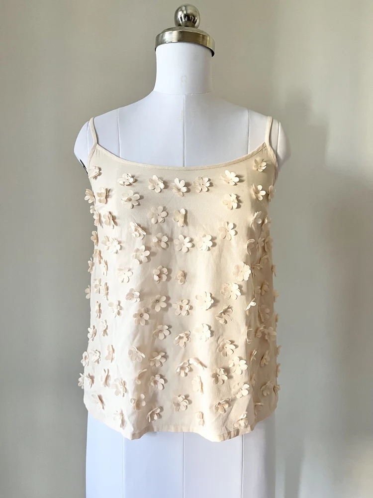 Peach applique work top