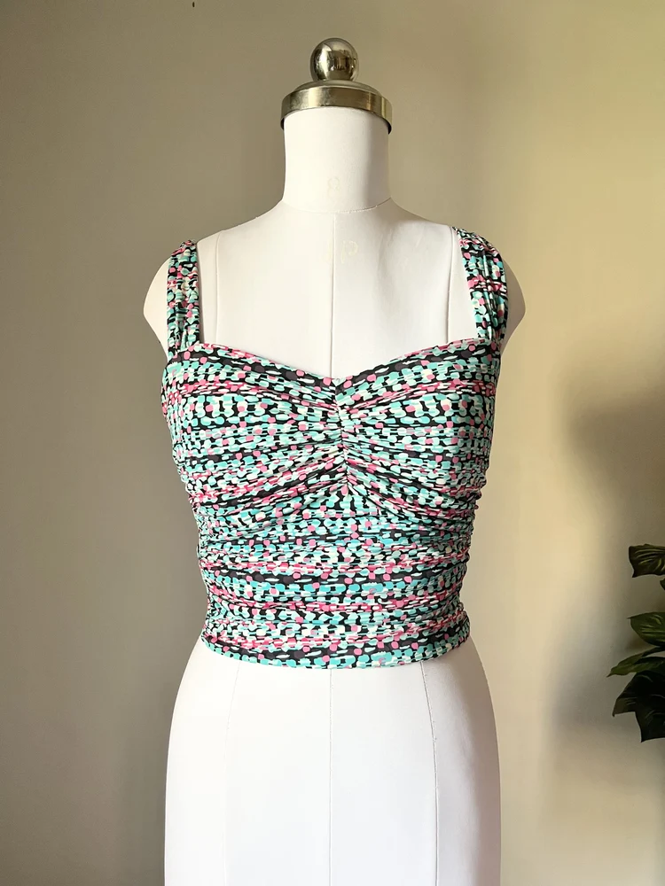 Y2K printed top