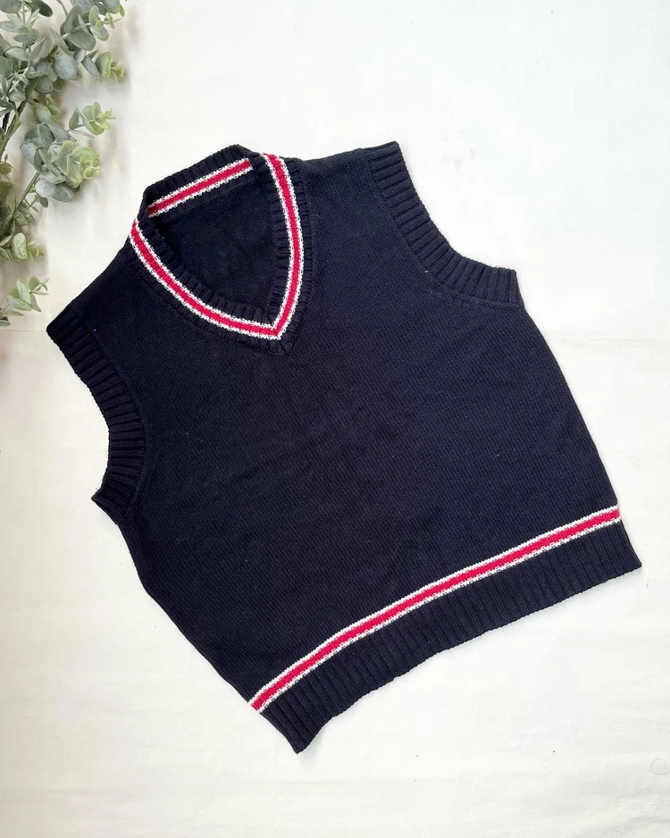 Blue sweater vest 