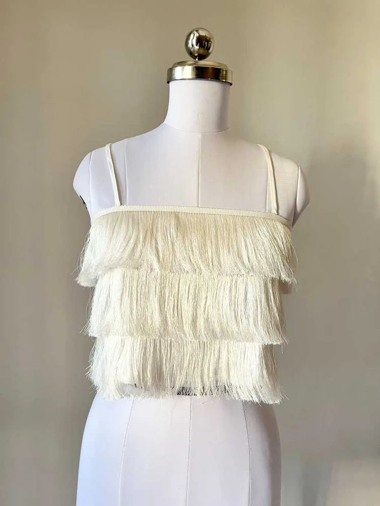 White frill top