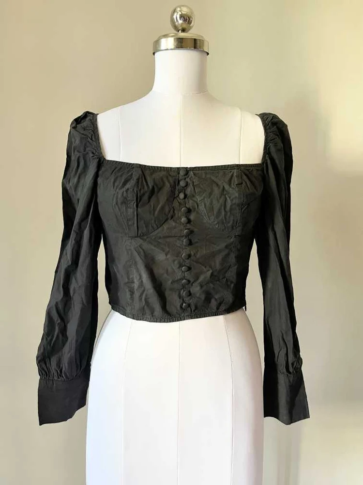 Black corset style top