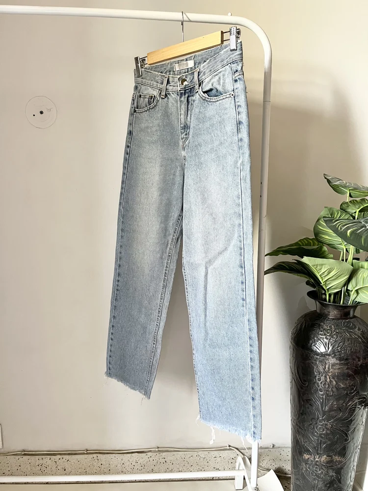 Blue straight fit jeans 