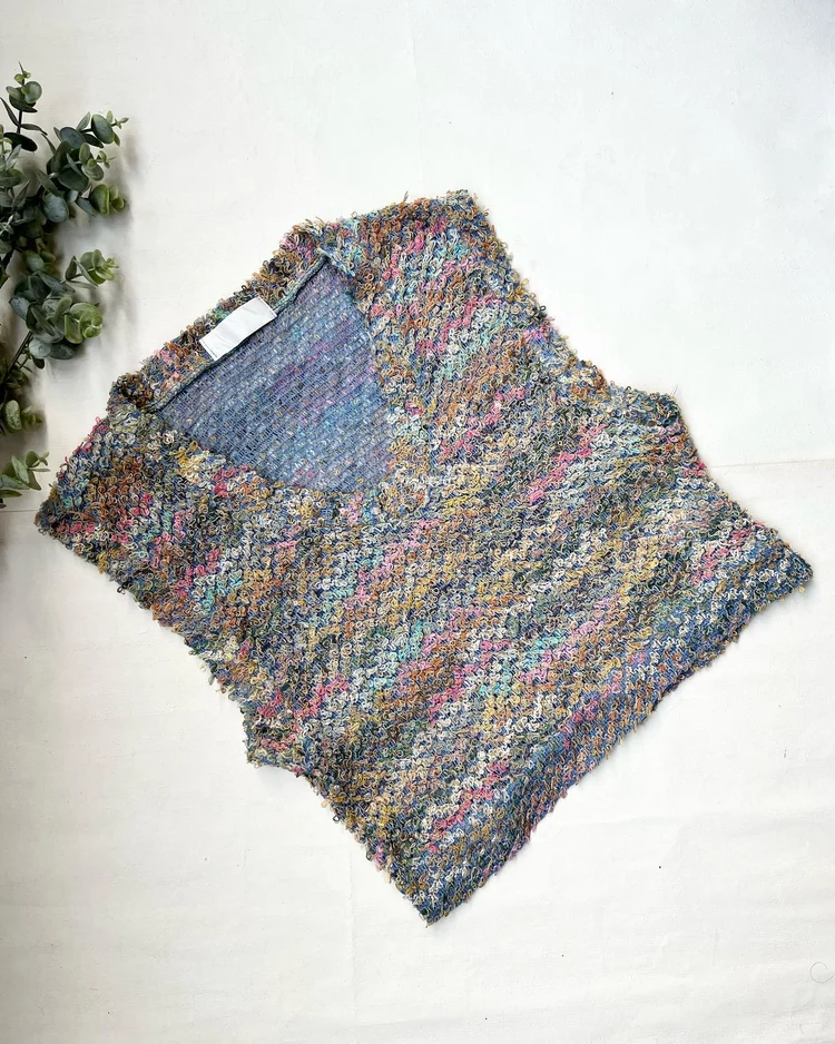 Multicoloured sweater vest 