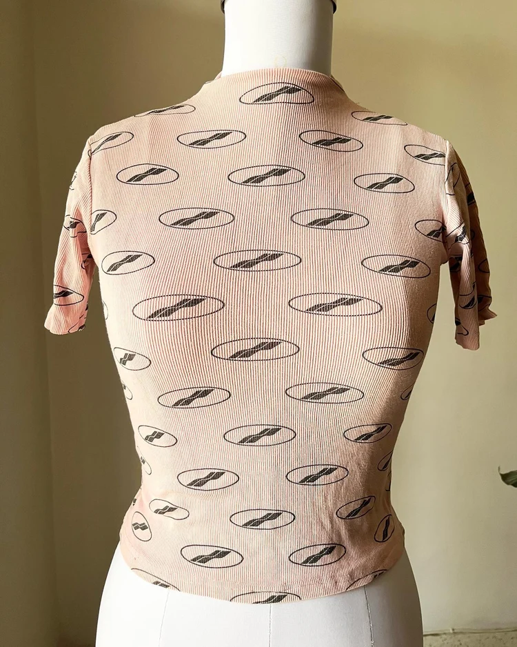Printed Strechy top 