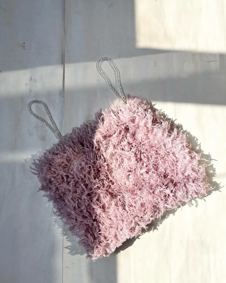 Pink Fur top 