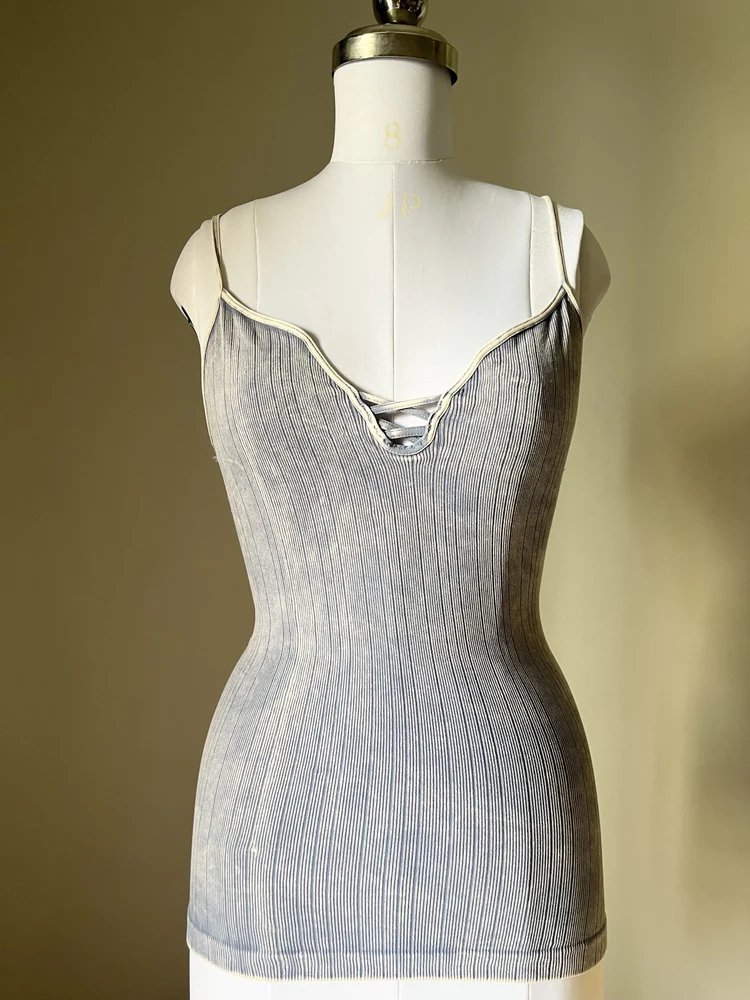 Acid blue tank top 