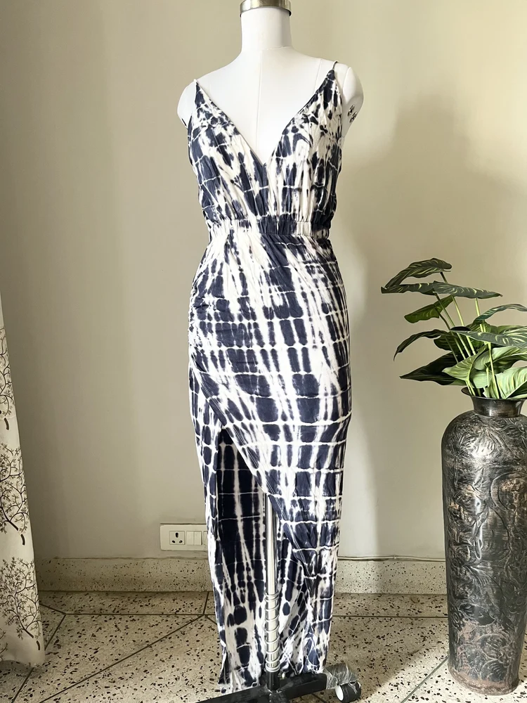 Tie-Dye Backless dress 
