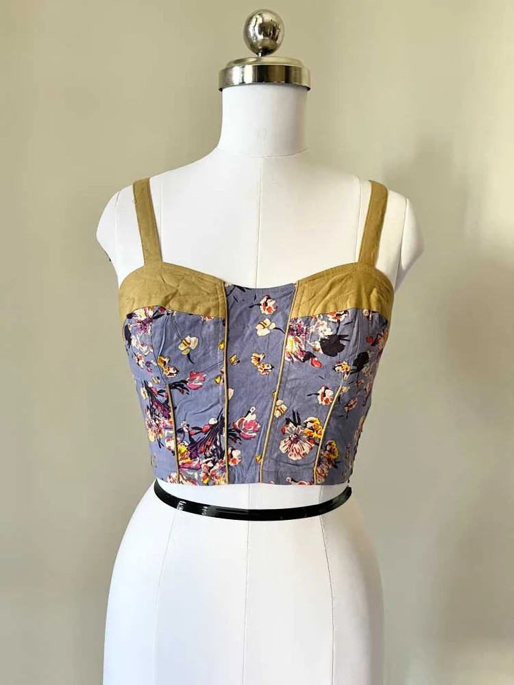 Printed corset top 