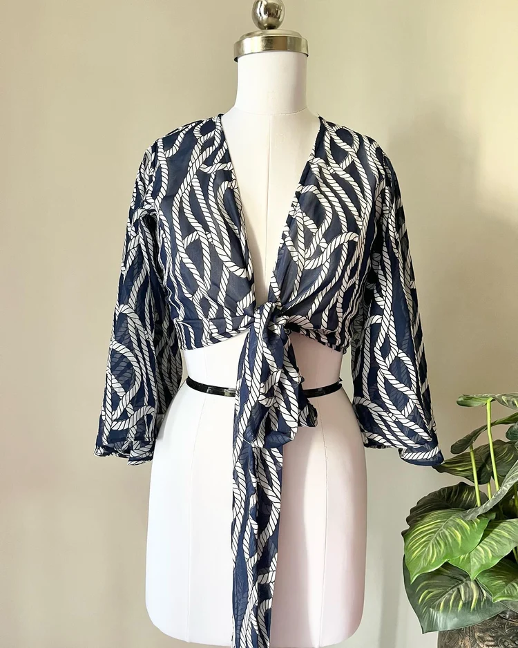 Printed wrap up top 