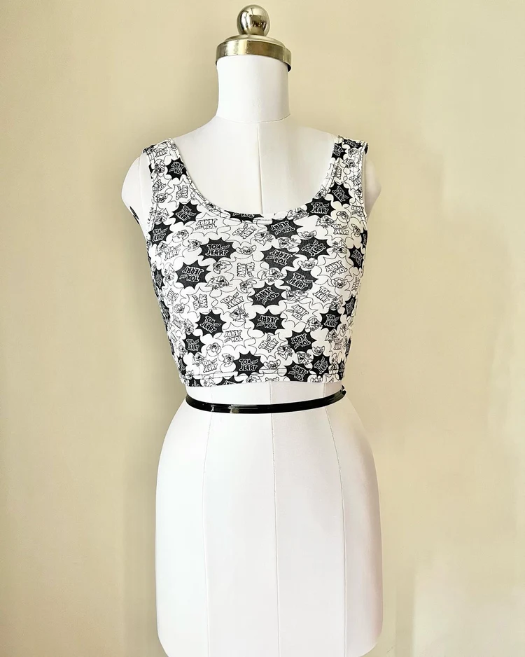 Cartoon printed anime tank top 