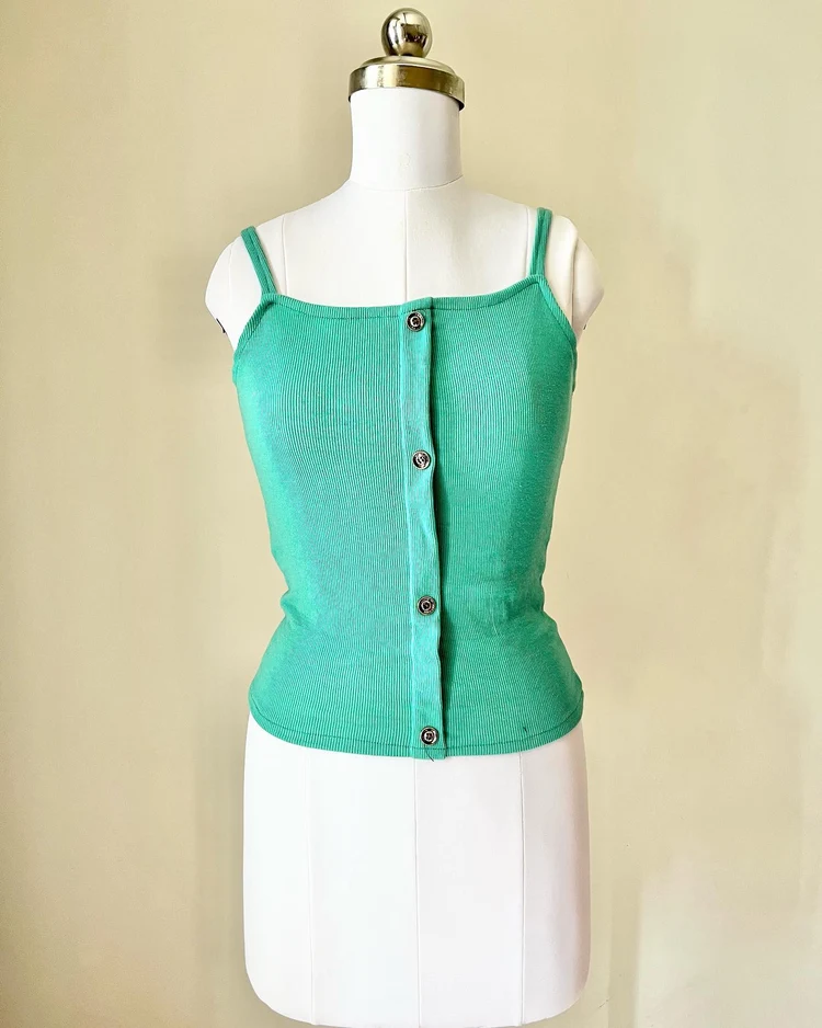 Green tank top 
