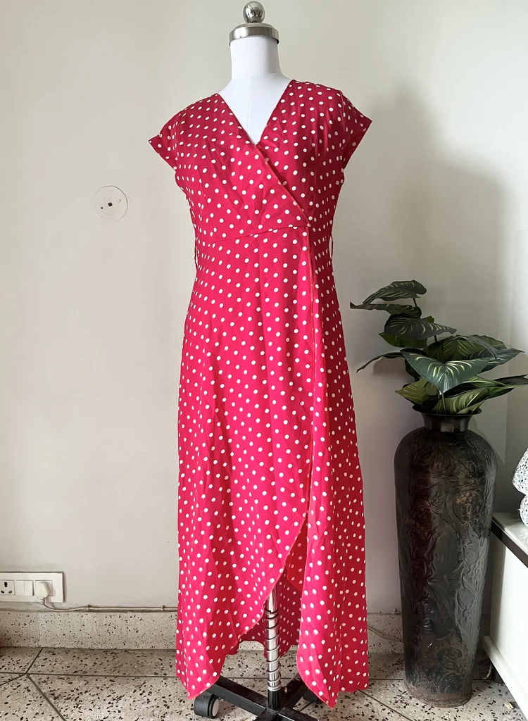 Polka dot maxi dress 