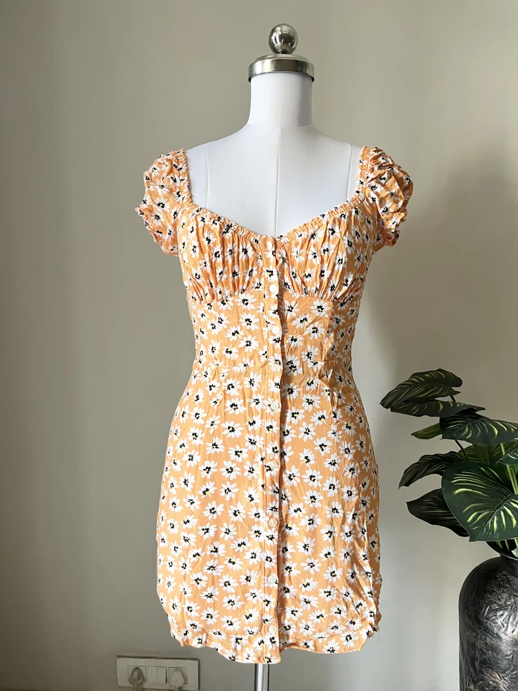 Floral milkmaid dress