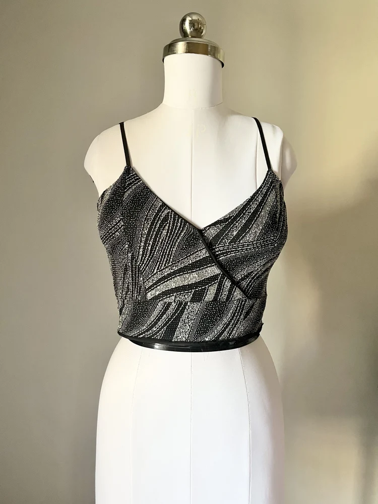 Black shimmer top 