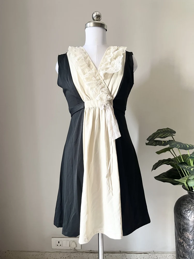 Black & White A-line dress 