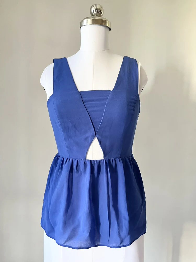 Electric blue top