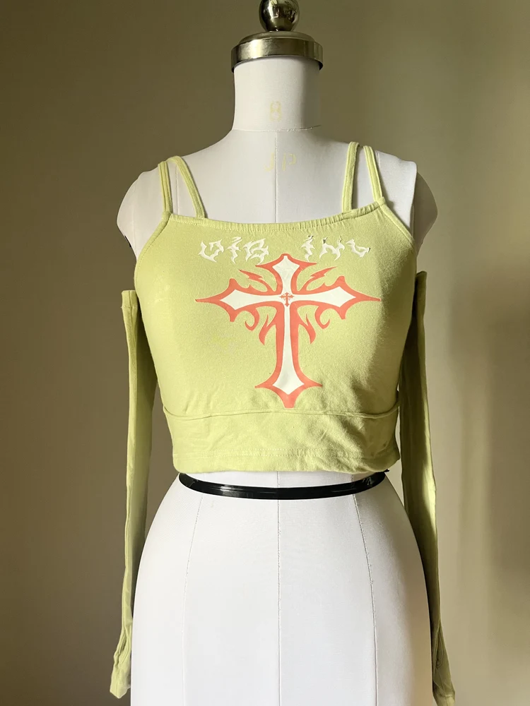 Neon y2k top