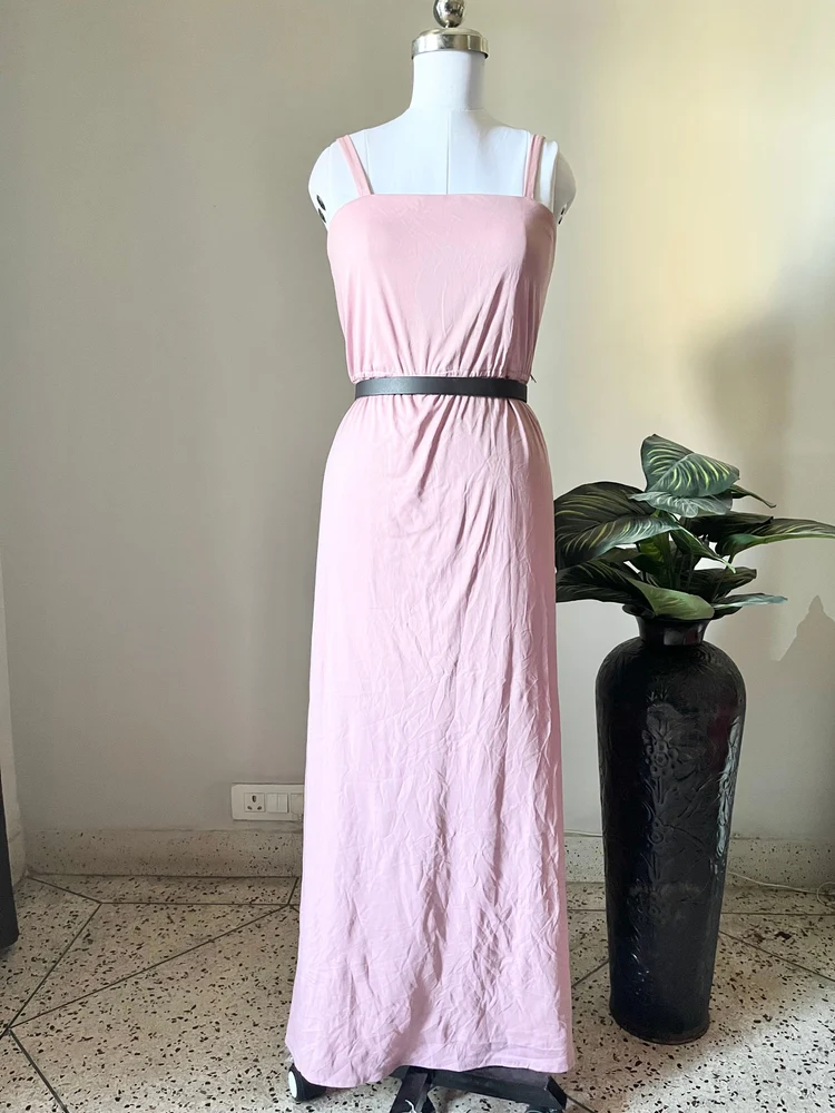 Pink maxi dress
