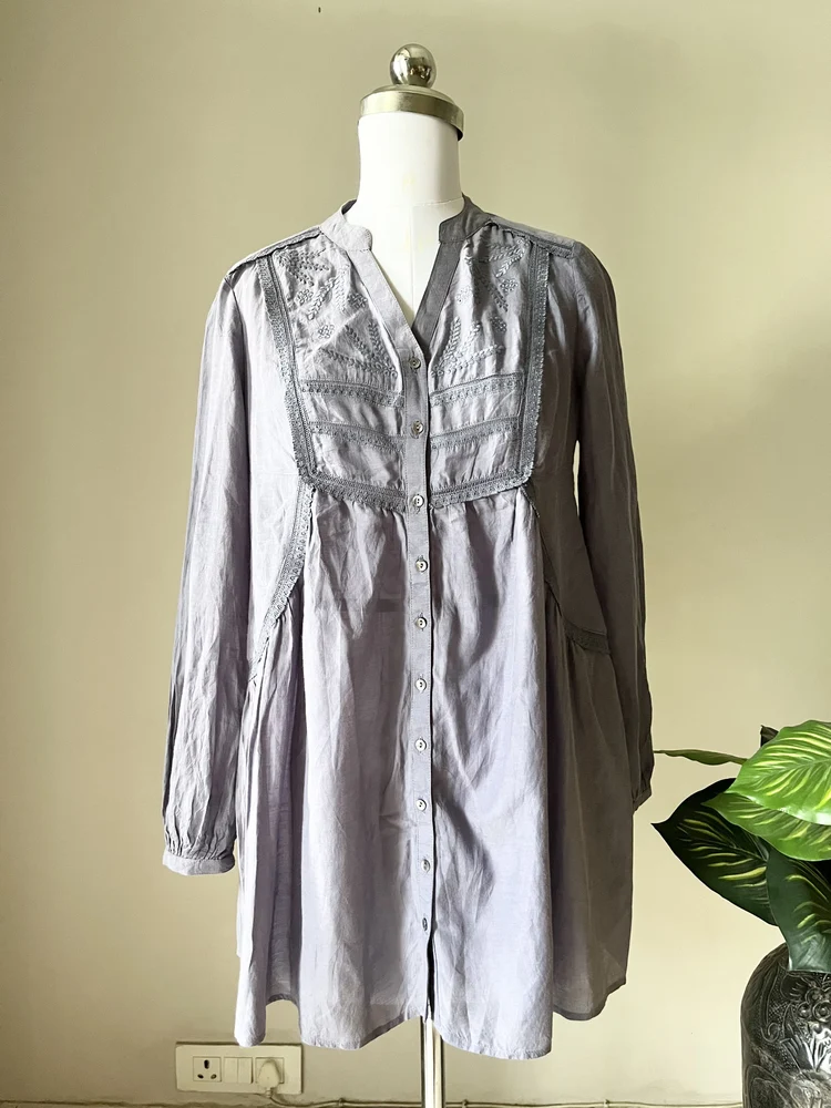Charcoal grey Kurti 