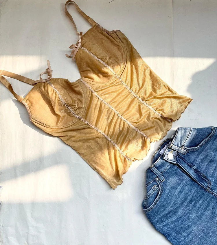 Shimmer Corset Top