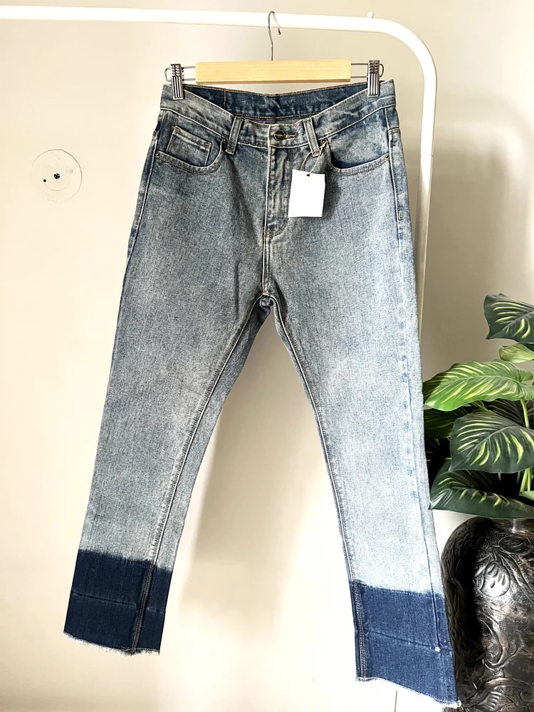 Blue tapered denim 