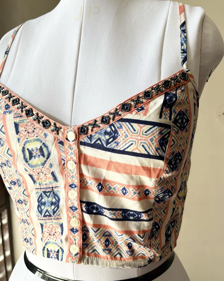 Boho printed top 