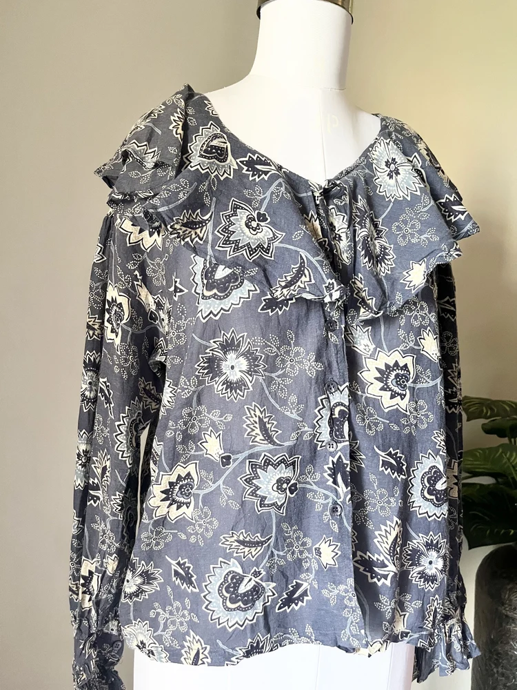 y2K Vintage print top