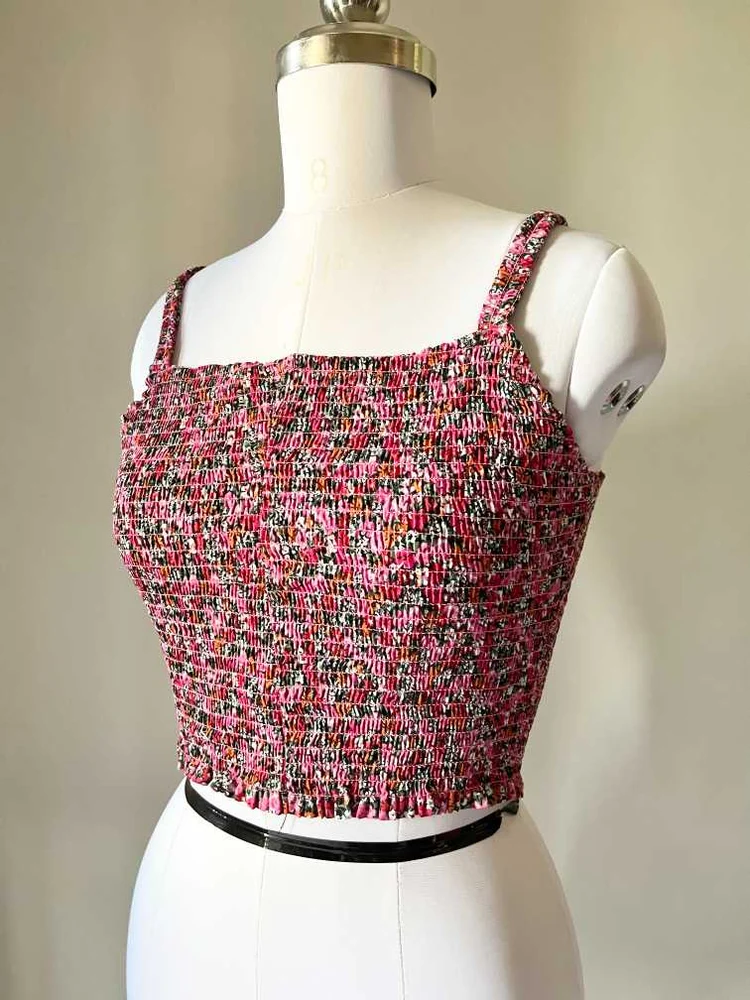 Pink smoked top 
