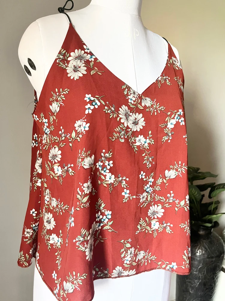 Floral rust top 