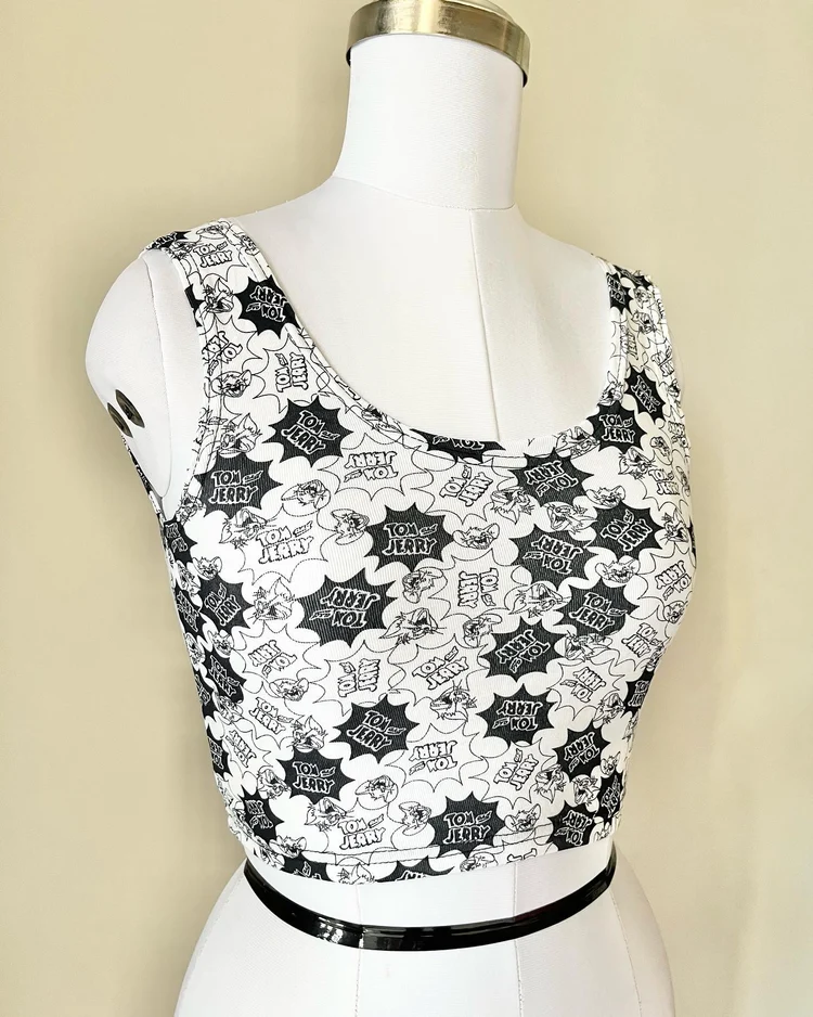 Cartoon printed anime tank top 
