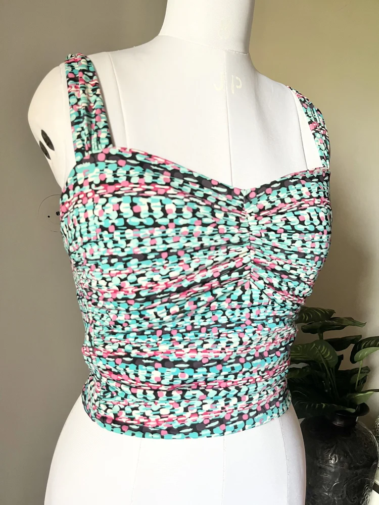 Y2K printed top