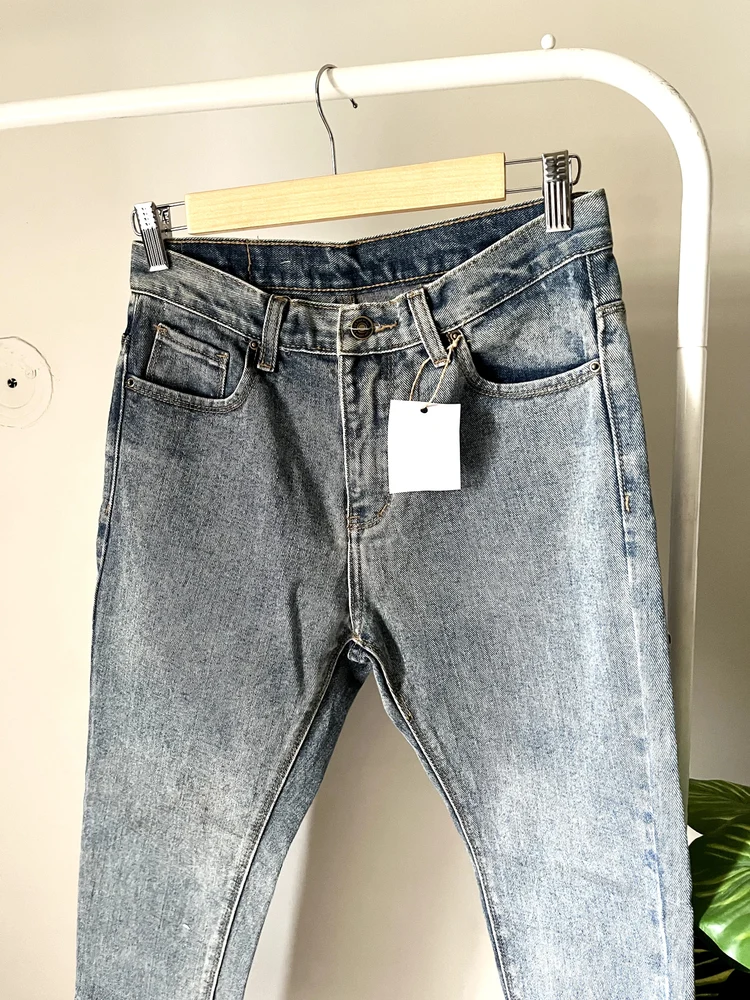 Blue tapered denim 