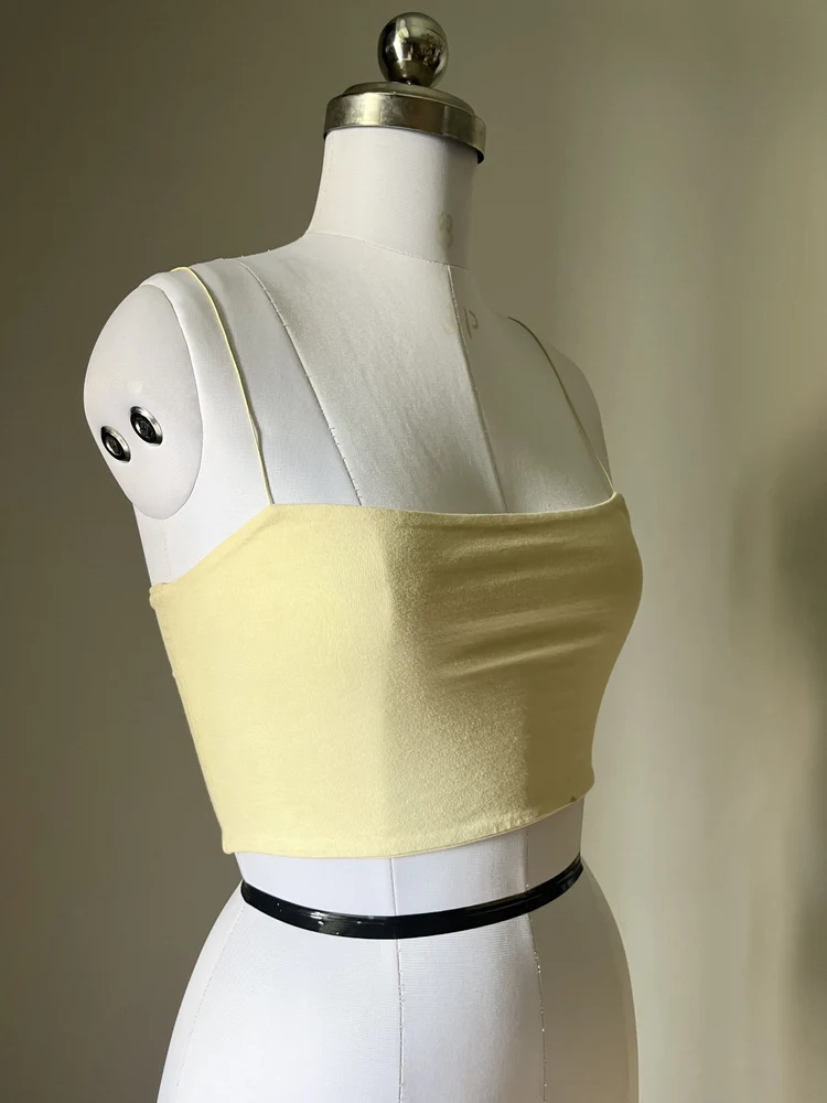 Yellow strap top