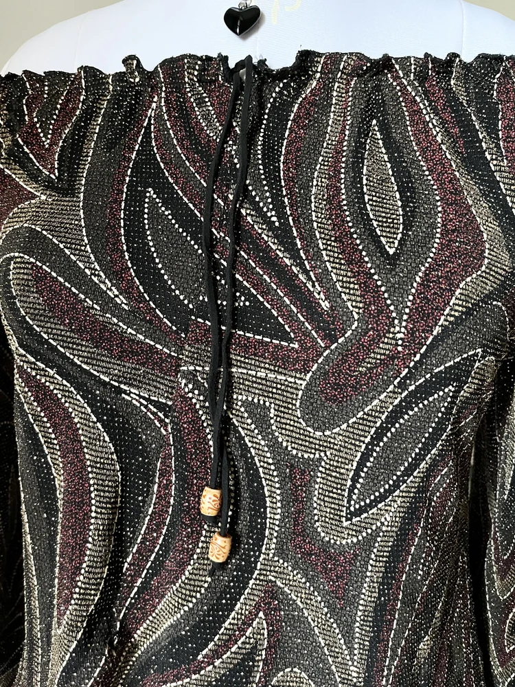 Y2k Shimmer top 