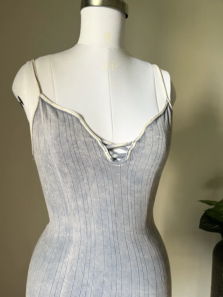 Acid blue tank top 