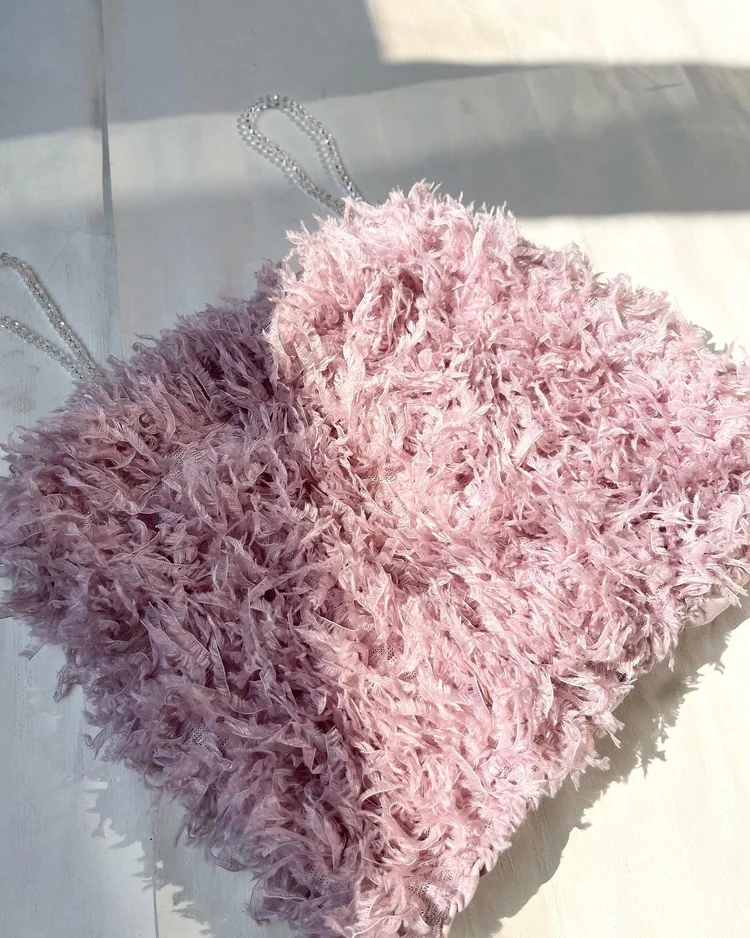 Pink Fur top 