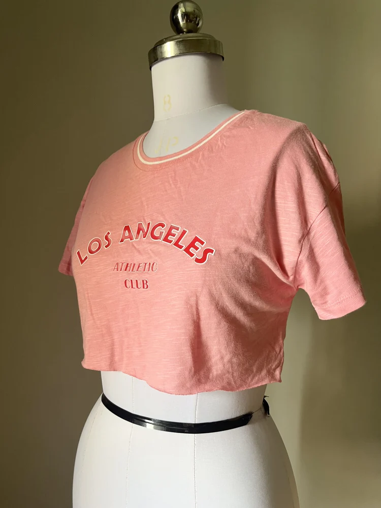 Pink baby tee