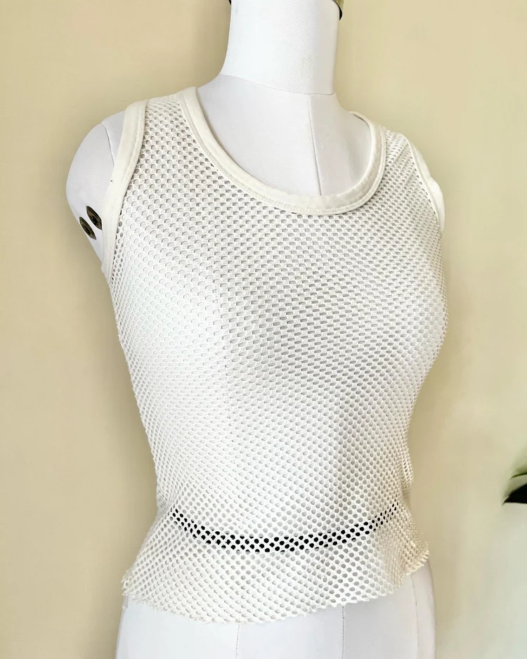 White mesh top 