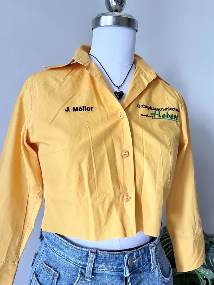 Orange crop shirt 