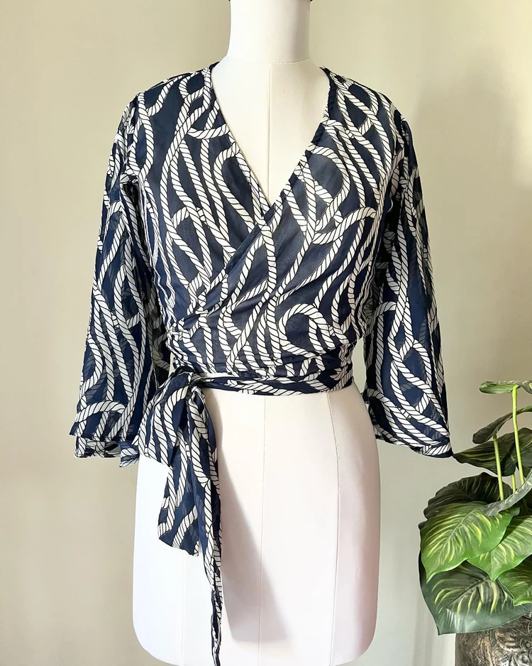 Printed wrap up top 