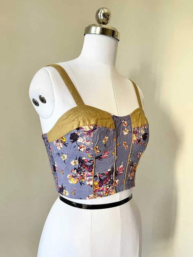 Printed corset top 