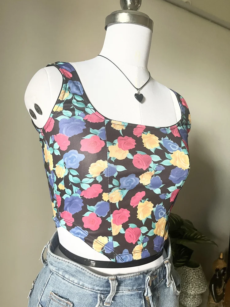 Floral corset top 