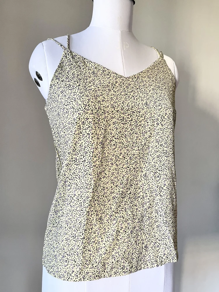 Yellow criss-cross top
