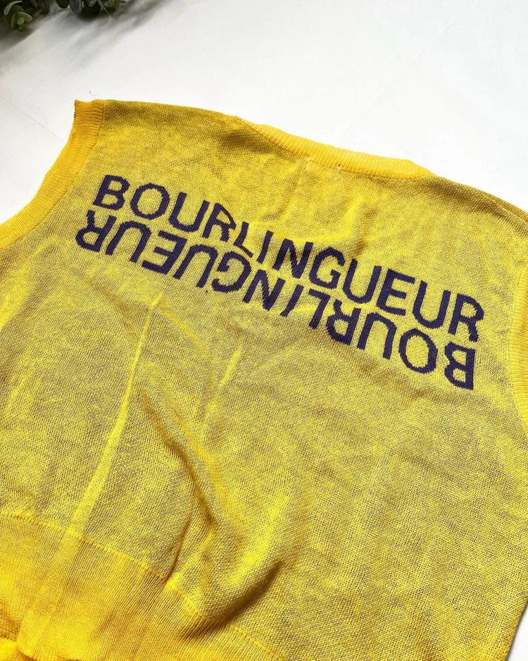 Yellow sweater vest 