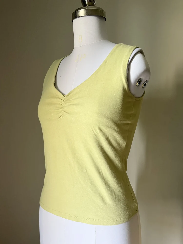 Mint ruched top 
