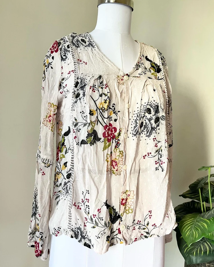 Boho printed top 