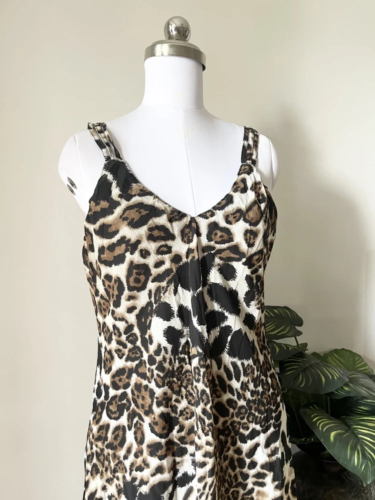Animal print maxi dress